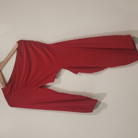 2 Saints Women's Elegant Red One-Shoulder Dress - Picture 3 of 6